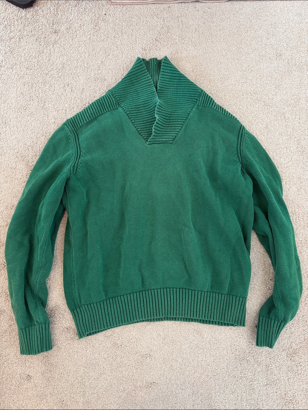 Green St. John’s Bay 100% cotton sweater